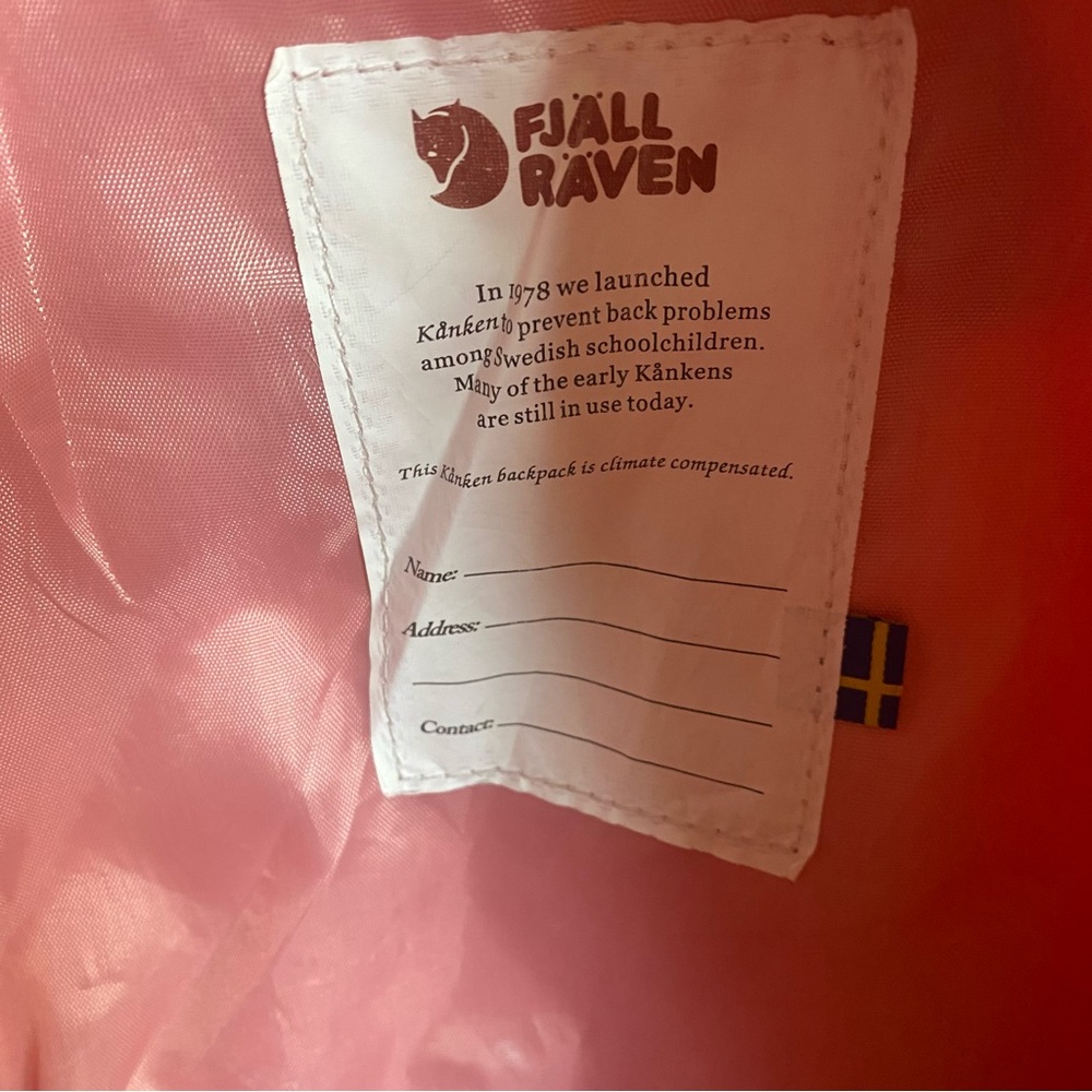 Fjallraven Kanken Pink Backpack - Picture 6 of 7